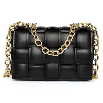 Weave Flap Damska skórzana torba listonoszka PU Skórzana torba crossbody