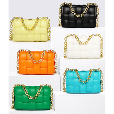 Weave Flap Damska skórzana torba listonoszka PU Skórzana torba crossbody
