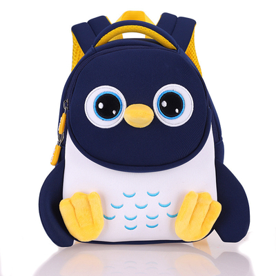Penguin Wodoodporny plecak dla dzieci 3D Maluch Dzieci Torba szkolna Przedszkole