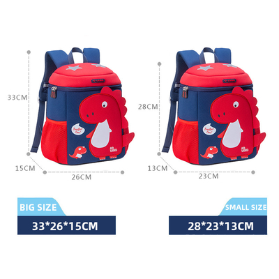 Maluch 3D Dinozaur Przedszkole Mochila Cute Cartoon Plecak dla chłopców dziewcząt