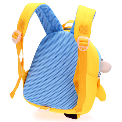 Monkey Wodoodporny plecak dla dzieci Neopren 3D Cute Cartoon Anti Lost Tornistry 2 rozmiary