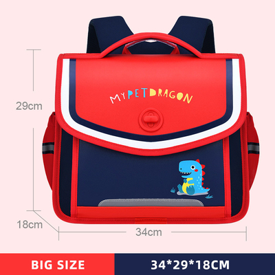 Cartoon Leather Boys Dinosaur Backpack Toddler Book Bags dla 6 12 lat