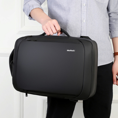 BSCI Business Laptop Backpack 15,6-calowa skórzana torba na komputer USB do ładowania 1000g