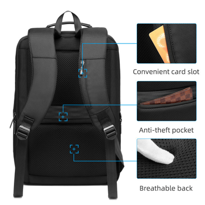 FCS Business Laptop Plecak Ładowanie USB Męski plecak podróżny Business Casual