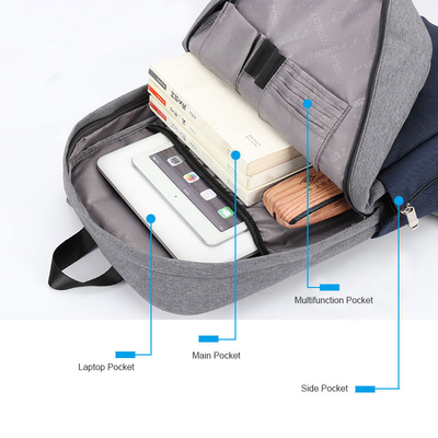 Plecak ładujący USB Anti Theft Wodoodporny plecak na laptopa 15,6 cala