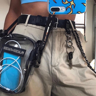 Places Faces Fashion Fanny Pack ODM Przezroczysta torba boczna z PVC