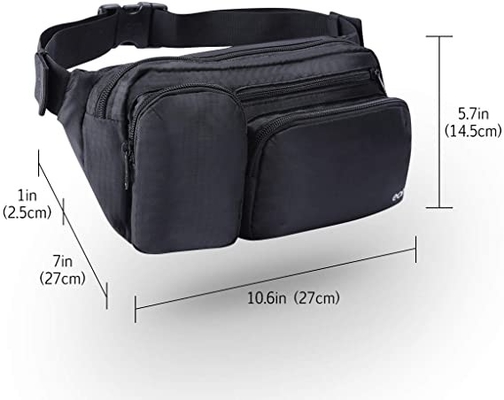 Duża pojemność Fashion Fanny Pack Wiele kieszeni do uprawiania turystyki pieszej