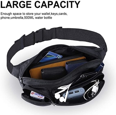 Duża pojemność Fashion Fanny Pack Wiele kieszeni do uprawiania turystyki pieszej