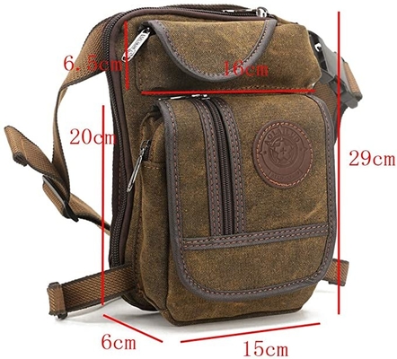Tactical Cycling Canvas Drop Leg Bag Plecak turystyczny dla mężczyzn dla kobiet