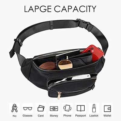 Kobiety Mężczyźni Moda Fanny Pack / Wodoodporna torba na talię do podróży Bieganie Piesze wycieczki