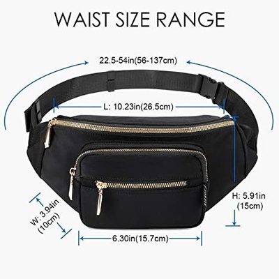 Kobiety Mężczyźni Moda Fanny Pack / Wodoodporna torba na talię do podróży Bieganie Piesze wycieczki
