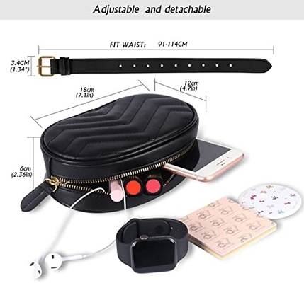 Torba Crossbody Fashion Fanny Pack Wodoodporna torba ze skóry PU