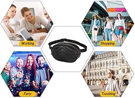 Torba Crossbody Fashion Fanny Pack Wodoodporna torba ze skóry PU