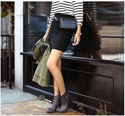 Crocodile Small Crossbody Fanny Pack Pu skórzane torebki z kieszeniami na telefon komórkowy