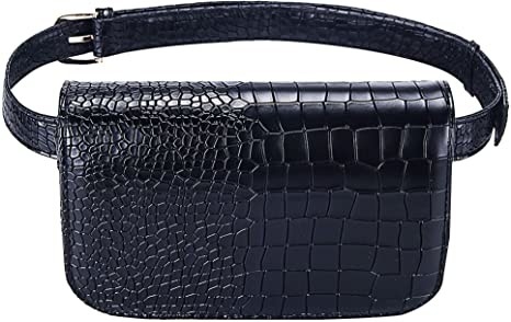 Crocodile Small Crossbody Fanny Pack Pu skórzane torebki z kieszeniami na telefon komórkowy