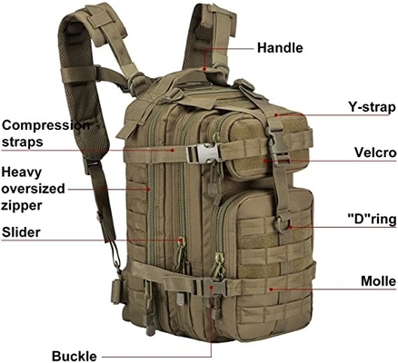 Plecak wojskowy ODM LHiking Plecak 30l Bug Out Bag