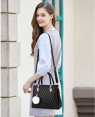 Skórzana moda Pu damska luksusowa torebka z górnym uchwytem Satchel