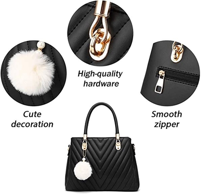 Skórzana moda Pu damska luksusowa torebka z górnym uchwytem Satchel