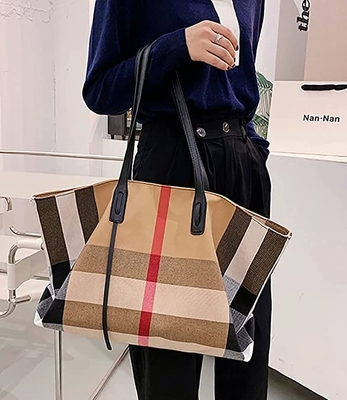 Płócienna luksusowa torebka damska o dużej pojemności Pojemna torebka damska Crossbody