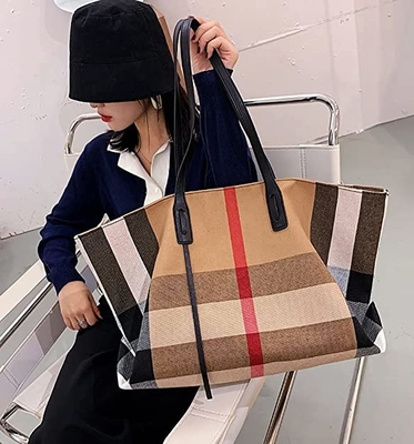 Płócienna luksusowa torebka damska o dużej pojemności Pojemna torebka damska Crossbody